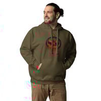 Image 17 of Long Sleeve Hoodie (Adult M/F) - Jack O Lantern Retro Orange Glow