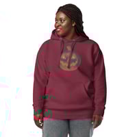 Image 21 of Long Sleeve Hoodie (Adult M/F) - Jack O Lantern Retro Orange Glow