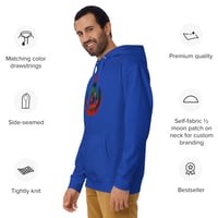 Image 11 of Long Sleeve Hoodie (Adult M/F) - Jack O Lantern Retro Orange Glow
