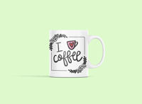 Image 1 of "I Heart Coffee - Charming Coffee Mug"