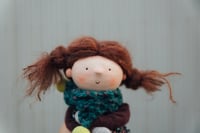 Image 2 of Marnie - Wool Filled Sculpted Sock Waldorf Inspired Doll