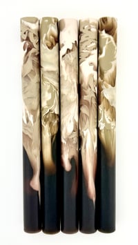 Image 2 of Espresso Grande Maker Blanks! Pressure cast Alumilite resin, with shades of mocha & frothy vanilla 