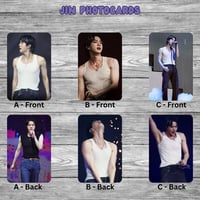 Image 2 of Sleeveless Jin Photocards - Double-Sided Cards
