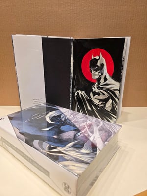 Painted Batman inside Batman Hush Saga Omnibus (FREE SHIPPING)