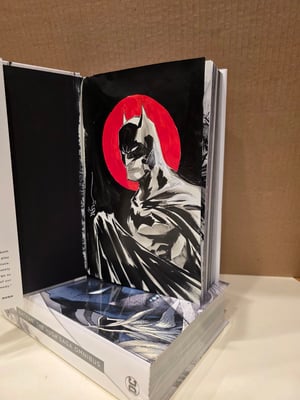 Painted Batman inside Batman Hush Saga Omnibus (FREE SHIPPING)