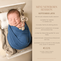 SEPTEMBER 28TH - MINI NEWBORN SESSION