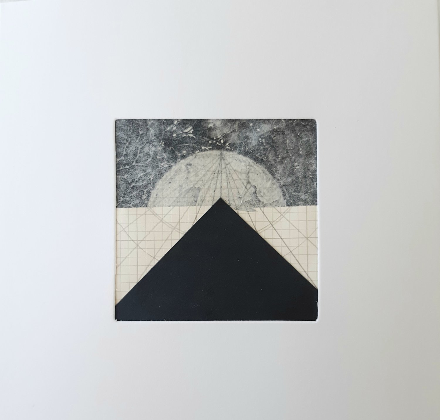 Image of Black Triangle with Grid Card