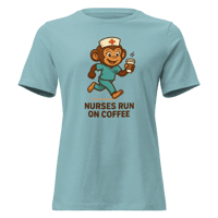 Image 2 of Nurses Run on Coffee Women’s Tee