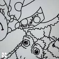 Image 3 of Brent Estabrook - 'Block Party' Colouring Sheet