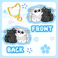 Gojo Geto Kitties Keychain