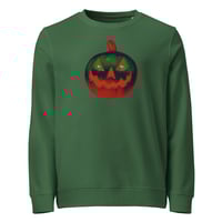 Image 10 of Sweatshirt (Adult M/F) - Jack O Lantern Retro Orange Glow