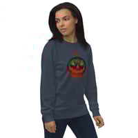 Image 4 of Sweatshirt (Adult M/F) - Jack O Lantern Retro Orange Glow