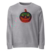 Image 14 of Sweatshirt (Adult M/F) - Jack O Lantern Retro Orange Glow