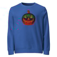 Image 16 of Sweatshirt (Adult M/F) - Jack O Lantern Retro Orange Glow
