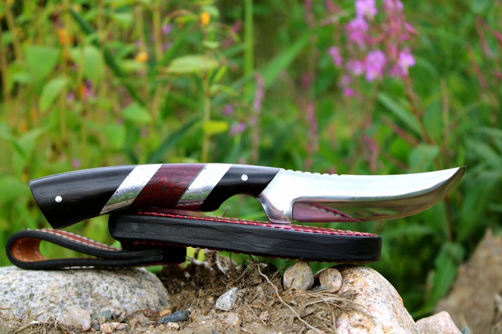 Image of EDC Knife With Beautiful Handle and Sheath!!!