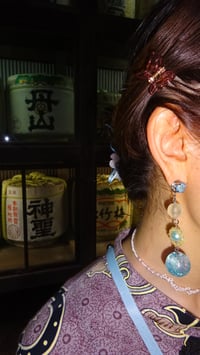 Image 8 of Blue Water Balloon Earrings 