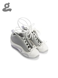 Image 1 of White Bow Basketball Shoes