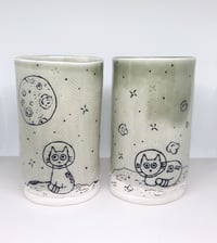 Image 1 of catstronaut cup set #1