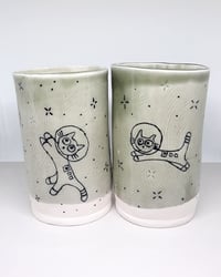 Image 1 of catstronaut cup set #2