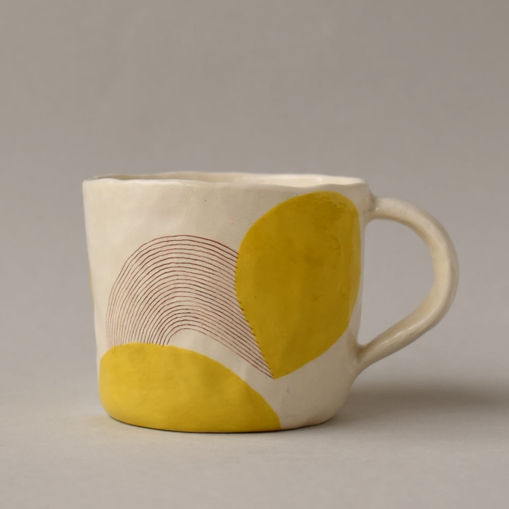 Image of Yellow Abstract Mug