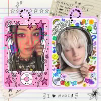Image 2 of I ♥︎ MUSIC !! Double Sided Acrylic Photocard Holder