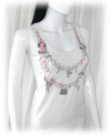 Blythe necklace trompe l'oeil tank top