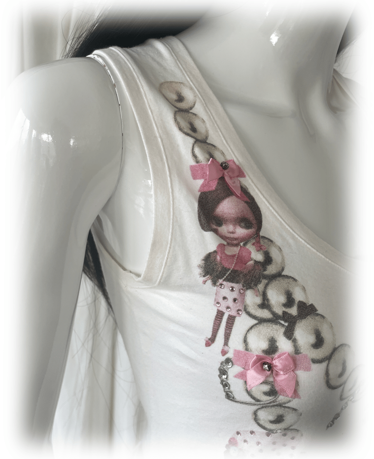 Blythe necklace trompe l'oeil tank top Image 3