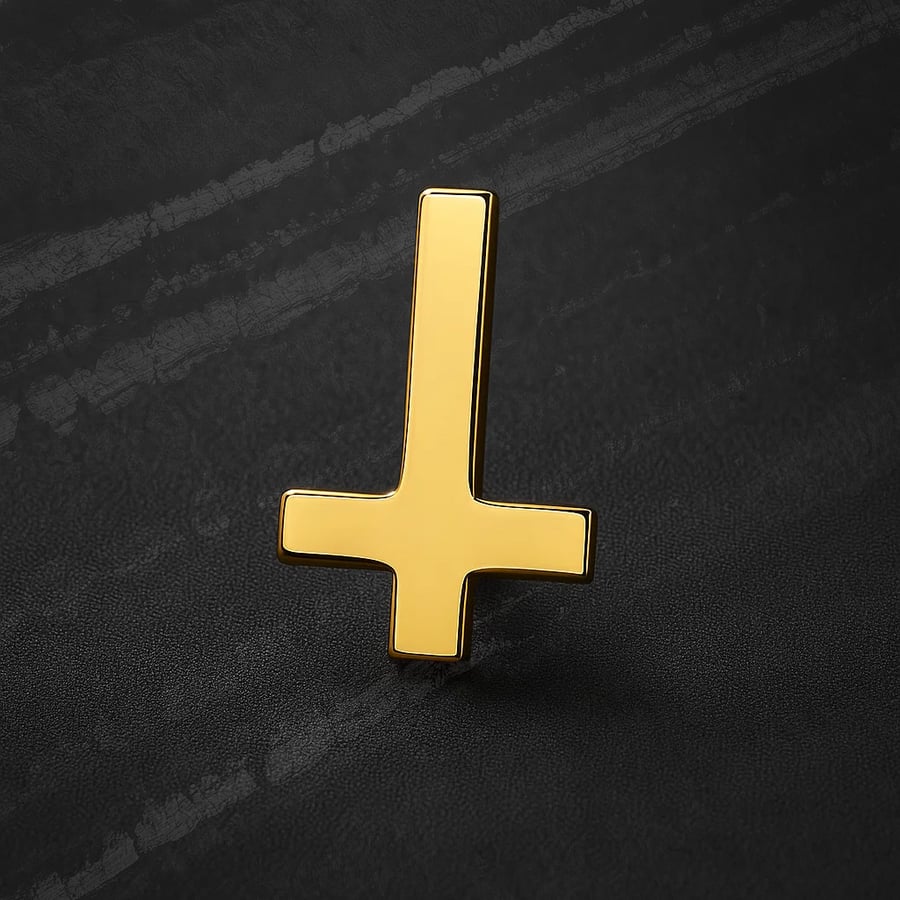 Image of NEW!! Gold Cross Brooch!!