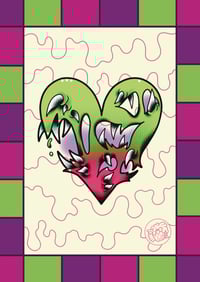 Gooey heart A5 print