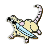 Image 1 of Stabbo Ratto – Hard Enamel Pin - LARGE