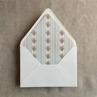 Image 10 of Emberlin vintage floral printed envelope liner for A7 euro flap envelope PACK of 10