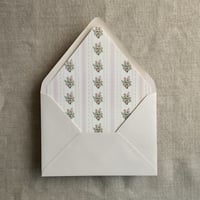 Image 4 of Emberlin vintage floral printed envelope liner for A7 euro flap envelope PACK of 10