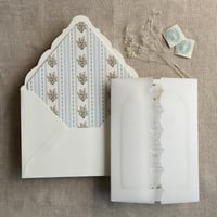 Image 3 of Emberlin vintage floral printed envelope liner for A7 euro flap envelope PACK of 10