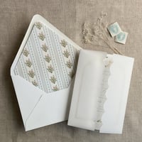 Image 12 of Emberlin vintage floral printed envelope liner for A7 euro flap envelope PACK of 10