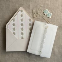 Image 6 of Emberlin vintage floral printed envelope liner for A7 euro flap envelope PACK of 10