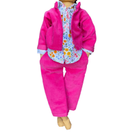 HarperIman 3pc Pink corduroy set - Accessory