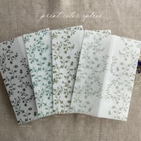 Image 8 of Dainty floral printed white translucent vellum wrap for 5x7 inches card PACK of 10