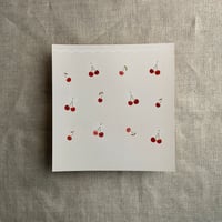 Image 10 of Sweet cherries vellum wrap for A7 card + envelope liner A7 euro flap envelope PACK of 10