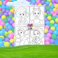 Image 2 of Little Melanin Princess: A Coloring Book for Young Black Queens. Ages 3+