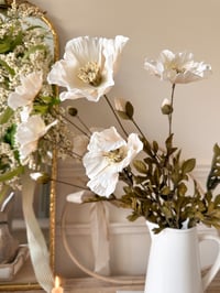 Image 1 of Blush Poppy Bouquet ( 3 Sprays )