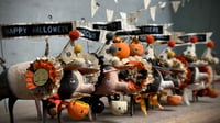Image 4 of Halloween Spun Cotton Pigs (multiple single options available)