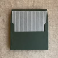 Image 11 of Stripes white ink printed vellum liner A7 envelope PACK of 10