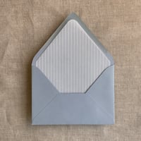 Image 5 of Stripes white ink printed vellum liner A7 envelope PACK of 10
