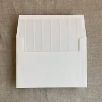 Image 9 of Stripes white ink printed vellum liner A7 envelope PACK of 10