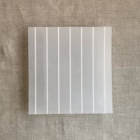Image 10 of Stripes white ink printed vellum liner A7 envelope PACK of 10