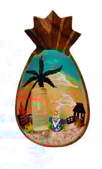 Image 1 of Wooden Beach Pineapple Terrarium