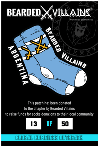 Image 1 of CHARITY ITEM ( BV ARGENTINA ) socks patch