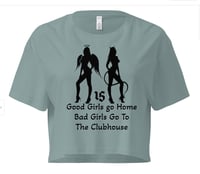 Crop top Gray Good Girls T shirt