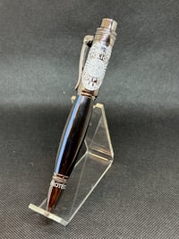 Image 2 of Police Click Pen in Satin Gun Metal