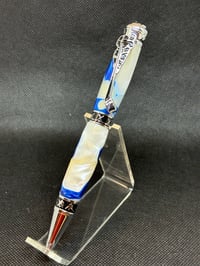 Image 2 of Hockey Pen in Tampa Bay Colors in Chrome or Gun Metal